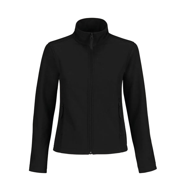Giacca ID.701 Softshell Donna nero / XS - personalizzabile con logo
