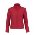 Giacca ID.701 Softshell Donna rosso / XS - personalizzabile con logo