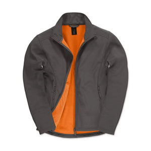 Giacca ID.701 Softshell grigio / S - personalizzabile con logo