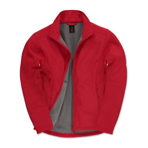 Giacca ID.701 Softshell rosso / S - personalizzabile con logo