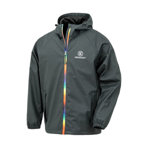 GIACCA IMPERMEABILE RPET ARCOBALENO EMERGENCY S - personalizzabile con logo