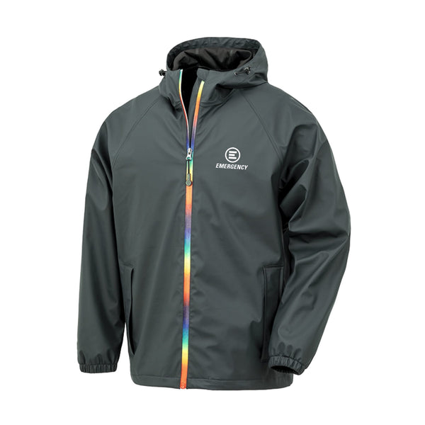 GIACCA IMPERMEABILE RPET ARCOBALENO EMERGENCY S - personalizzabile con logo