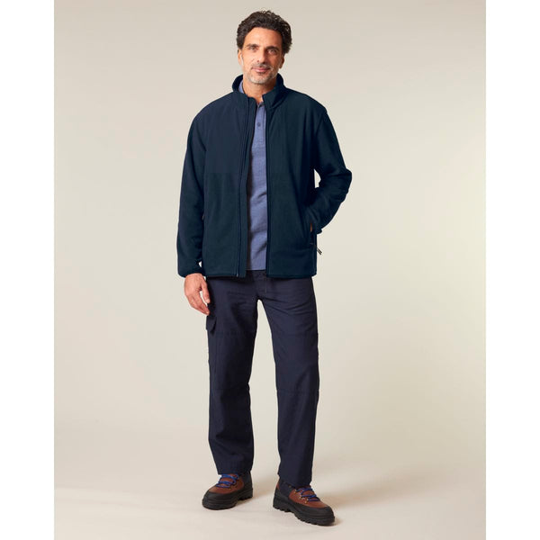 Giacca In Pile Unisex Trekker blu navy / XXS - personalizzabile con logo