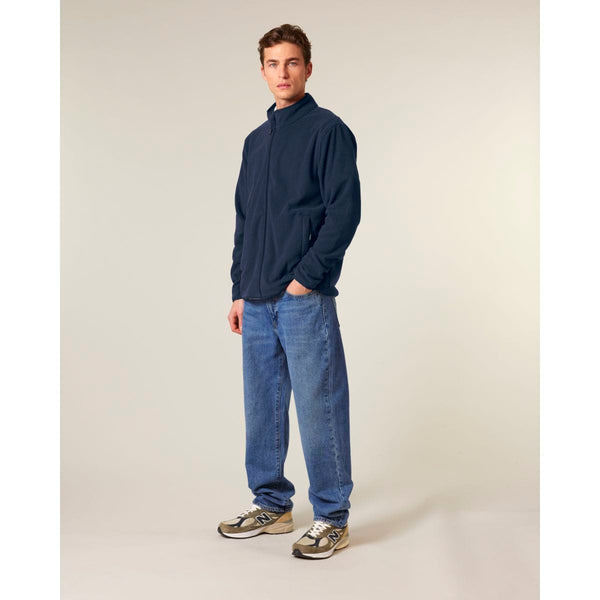 Giacca In Pile Uomo Stanley Guider blu navy / S - personalizzabile con logo