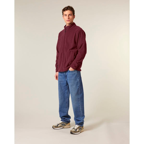 Giacca In Pile Uomo Stanley Guider bordeaux / S - personalizzabile con logo