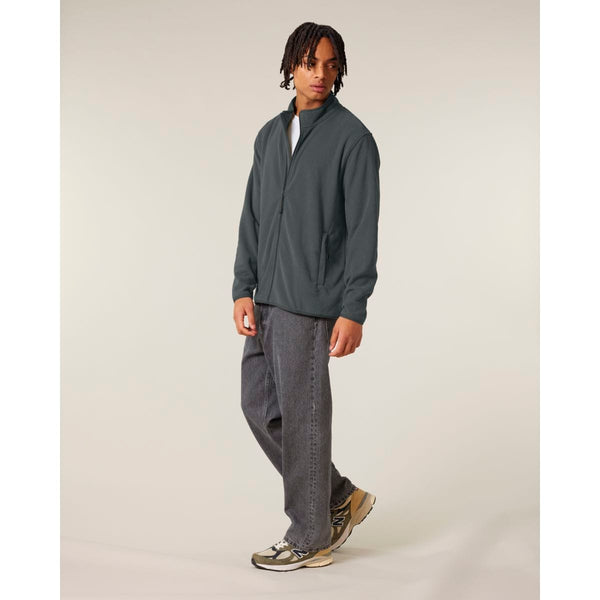 Giacca In Pile Uomo Stanley Guider grigio scuro / S - personalizzabile con logo