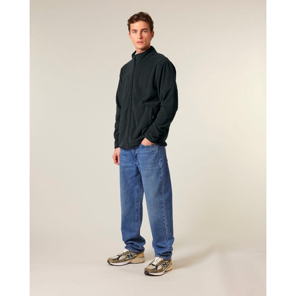 Giacca In Pile Uomo Stanley Guider nero / S - personalizzabile con logo