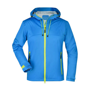 Giacca in softshell donna azzurro / S - personalizzabile con logo