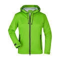 Giacca in softshell donna verde / S - personalizzabile con logo