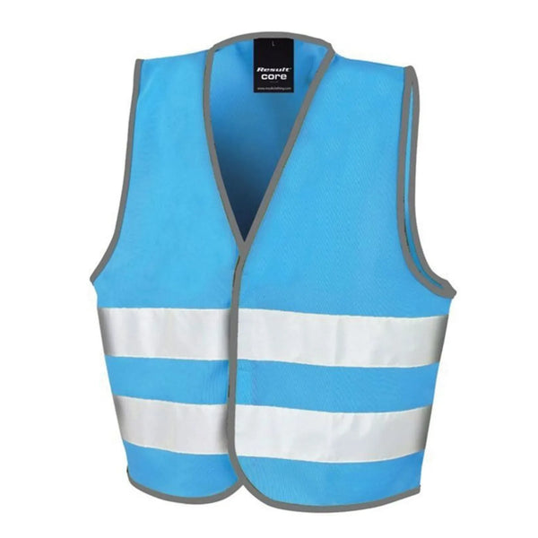 Giacca Junior Enhanced Visibility Vest azzurro / S - personalizzabile con logo