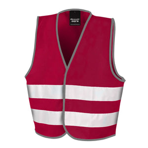 Giacca Junior Enhanced Visibility Vest bordeaux / S - personalizzabile con logo