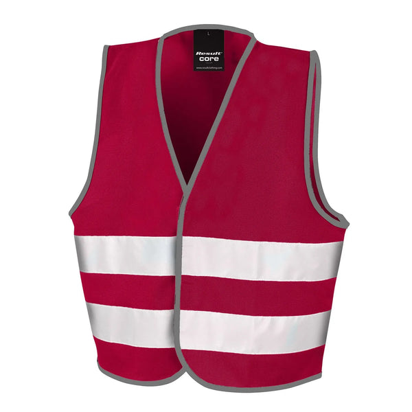 Giacca Junior Enhanced Visibility Vest bordeaux / S - personalizzabile con logo