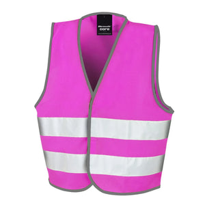 Giacca Junior Enhanced Visibility Vest rosa / S - personalizzabile con logo
