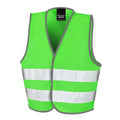 Giacca Junior Enhanced Visibility Vest verde / S - personalizzabile con logo