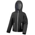 Giacca Junior  Soft Shell nero / XS - personalizzabile con logo