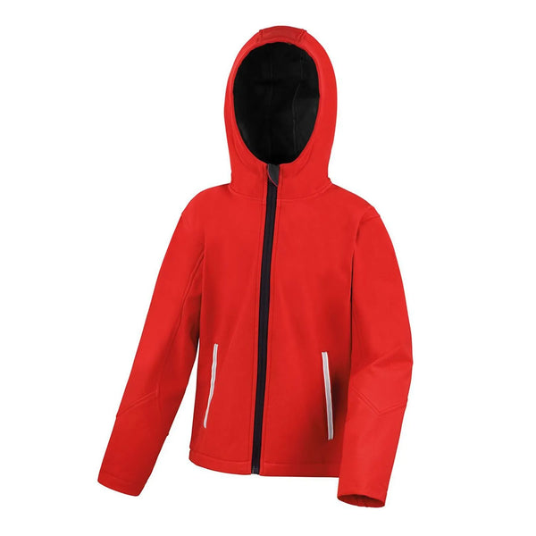 Giacca Junior  Soft Shell rosso / XS - personalizzabile con logo