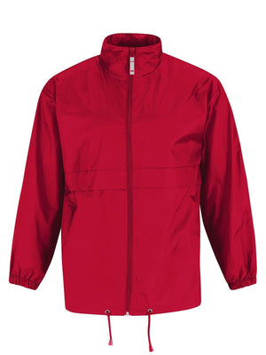 Giacca KWay Personalizzato Uomo Rosso / S - personalizzabile con logo