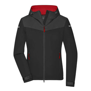 Giacca Ladies´ Allweather black/carbon/light-red / XS - personalizzabile con logo