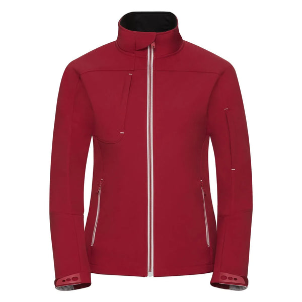 Giacca Ladies Bionic Softshell rosso / XS - personalizzabile con logo