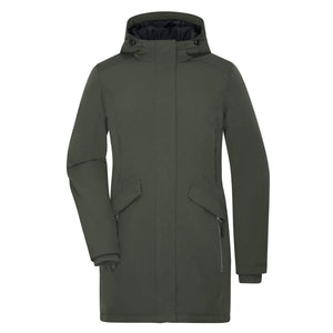 Giacca Ladies Business Parka verde / XS - personalizzabile con logo