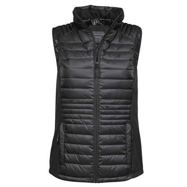 Giacca Ladies crossover bodywarmer nero / S - personalizzabile con logo