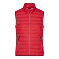 Giacca Ladies Down Vest rosso / S - personalizzabile con logo