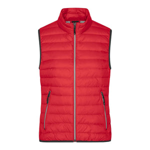 Giacca Ladies Down Vest rosso / S - personalizzabile con logo