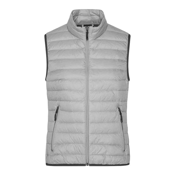 Giacca Ladies Down Vest silver-melange/graphite / S - personalizzabile con logo