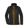 Giacca Ladies Hybrid black/neon-orange / XS - personalizzabile con logo