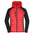 Giacca Ladies Hybrid rosso / XS - personalizzabile con logo