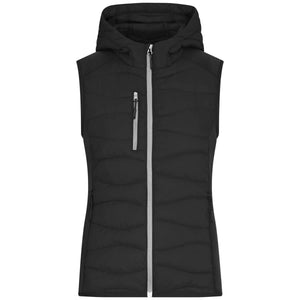 Giacca Ladies Hybrid Vest nero / XS - personalizzabile con logo