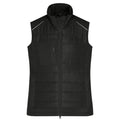 Giacca Ladies Hybrid Vest nero / XS - personalizzabile con logo