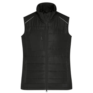 Giacca Ladies Hybrid Vest nero / XS - personalizzabile con logo