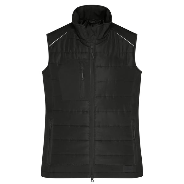 Giacca Ladies Hybrid Vest nero / XS - personalizzabile con logo