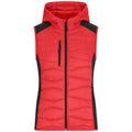 Giacca Ladies Hybrid Vest rosso / XS - personalizzabile con logo