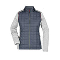 Giacca Ladies Knitted Hybrid light-melange/anthracite-melange / XS - personalizzabile con logo