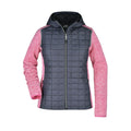 Giacca Ladies Knitted Hybrid rosa / S - personalizzabile con logo
