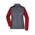 Giacca Ladies Knitted Hybrid rosso / XS - personalizzabile con logo