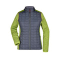 Giacca Ladies Knitted Hybrid verde / XS - personalizzabile con logo