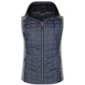 Giacca Ladies Knitted Hybrid Vest light-melange/anthracite-melan / S - personalizzabile con logo