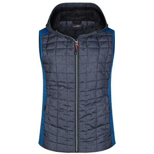 Giacca Ladies Knitted Hybrid Vest royal / S - personalizzabile con logo