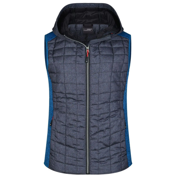 Giacca Ladies Knitted Hybrid Vest royal / S - personalizzabile con logo