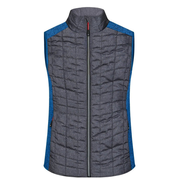 Giacca Ladies Knitted Hybrid Vest royal / XS - personalizzabile con logo