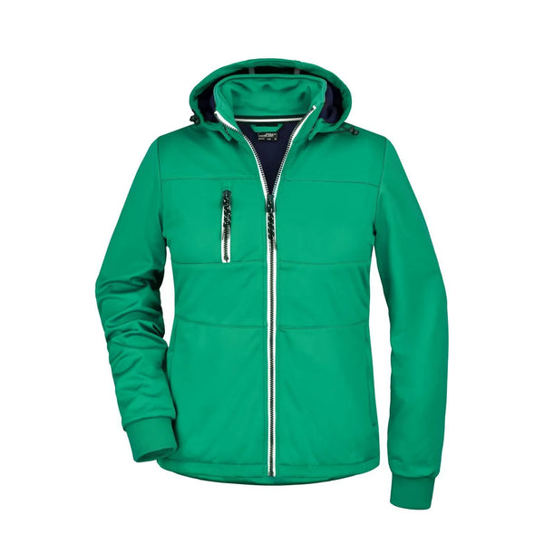 Giacca Ladies Maritime verde / S - personalizzabile con logo