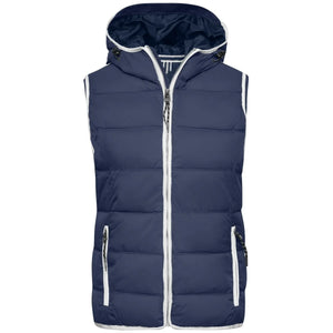 Giacca Ladies Maritime Vest navy/white / S - personalizzabile con logo