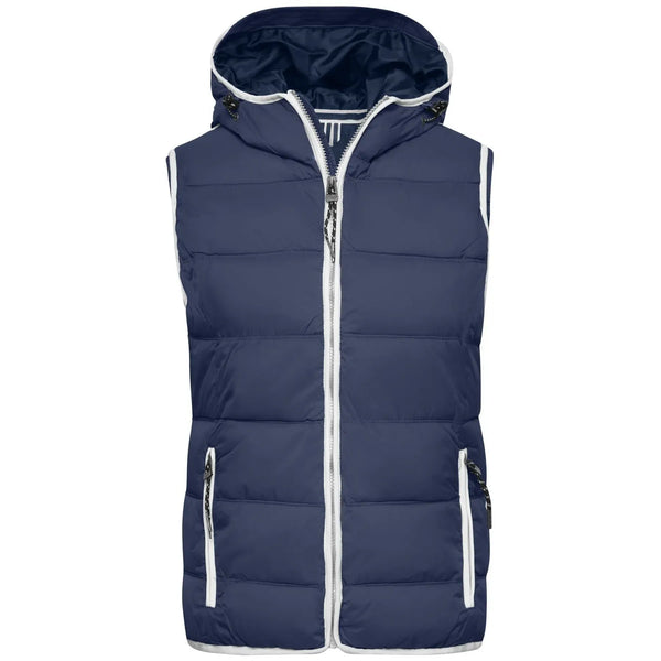 Giacca Ladies Maritime Vest navy/white / S - personalizzabile con logo