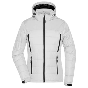 Giacca Ladies Outdoor Hybrid bianco / S - personalizzabile con logo