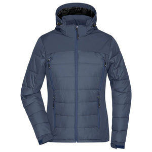 Giacca Ladies Outdoor Hybrid blu / S - personalizzabile con logo