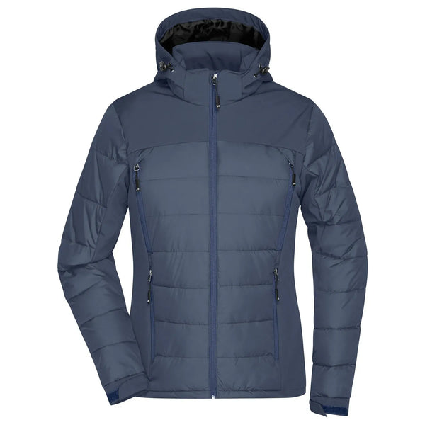 Giacca Ladies Outdoor Hybrid blu / S - personalizzabile con logo