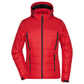 Giacca Ladies Outdoor Hybrid rosso / S - personalizzabile con logo
